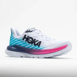 HOKA Mach 5 Men's White/Scuba Blue -Sport Fit Shoes Shop 048548 5