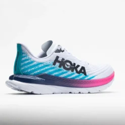 HOKA Mach 5 Men's White/Scuba Blue -Sport Fit Shoes Shop 048548 6