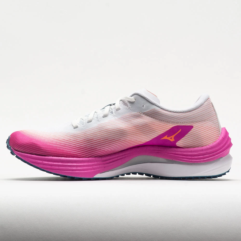 Mizuno Wave Rebellion Flash Women's White/Silver 2 Mizuno Wave Rebellion Flash Women's White/Silver - Image 2