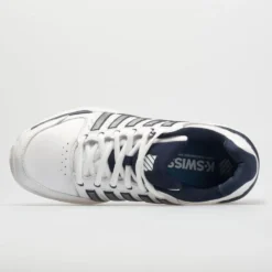 K-Swiss Hypercourt Express Leather Men's White/Navy/Silver -Sport Fit Shoes Shop 113347 2