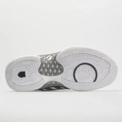 K-Swiss Hypercourt Express Leather Men's White/Navy/Silver -Sport Fit Shoes Shop 113347 4