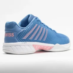 K-Swiss Hypercourt Express 2 Women's Silver Lake Blue/Wht/Orchid Pink -Sport Fit Shoes Shop 116672 6