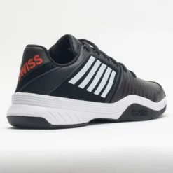 K-Swiss Court Express Men's Jet Black/White/Spicy Orange -Sport Fit Shoes Shop 116677 6