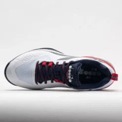 Diadora Blushield Torneo 2 Clay Men's White/Corsair/Fiery Red -Sport Fit Shoes Shop 117026 2