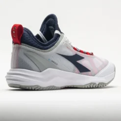 Diadora Blushield Fly 4+ Men's White/Blue Corsair/Fiery Red -Sport Fit Shoes Shop 117031 6