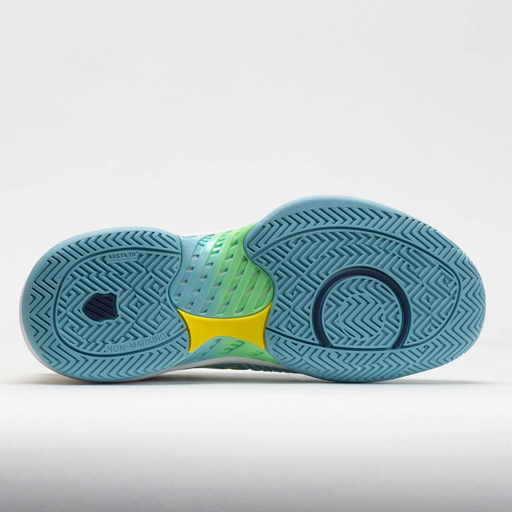 K-Swiss Hypercourt Supreme X Lucky In Love Gulf Stream/Green/Fire 4 K-Swiss Hypercourt Supreme X Lucky In Love Gulf Stream/Green/Fire - Image 4