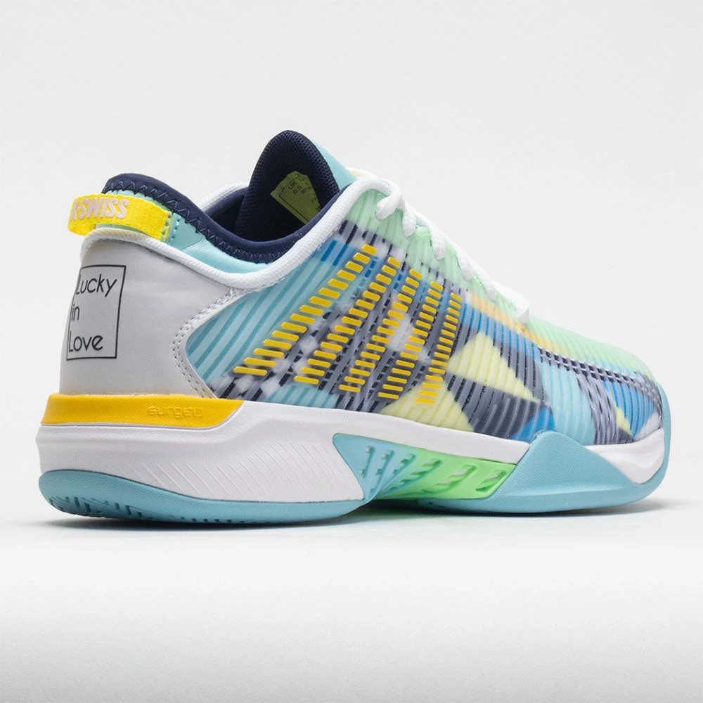 K-Swiss Hypercourt Supreme X Lucky In Love Gulf Stream/Green/Fire 6 K-Swiss Hypercourt Supreme X Lucky In Love Gulf Stream/Green/Fire - Image 6