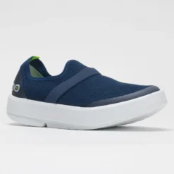 OOFOS OOmg Low Women's White/Navy -Sport Fit Shoes Shop 631140 5
